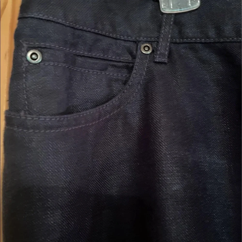 Navy linen pencil skirt - Picture 2 of 8